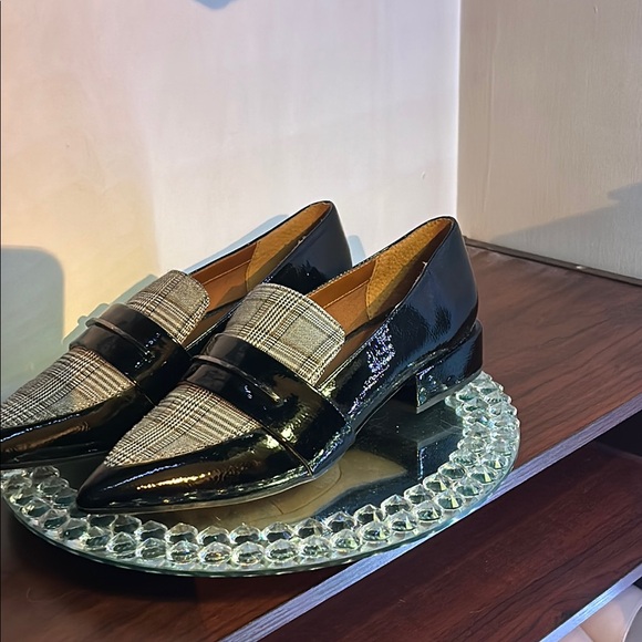 Franco Sarto Plaid & Patent Pointed Toe Heels - Women's Size 8.5 - NWOT - Picture 4 of 8